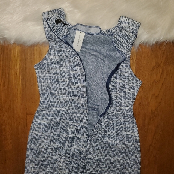 Banana Republic Navy And White Sleeveless Dress - Picture 5 of 10